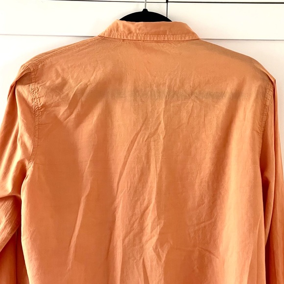 CP Shades Orange SHiRt Long Sleeve 100% Cotton Shirt, size L - Picture 5 of 9